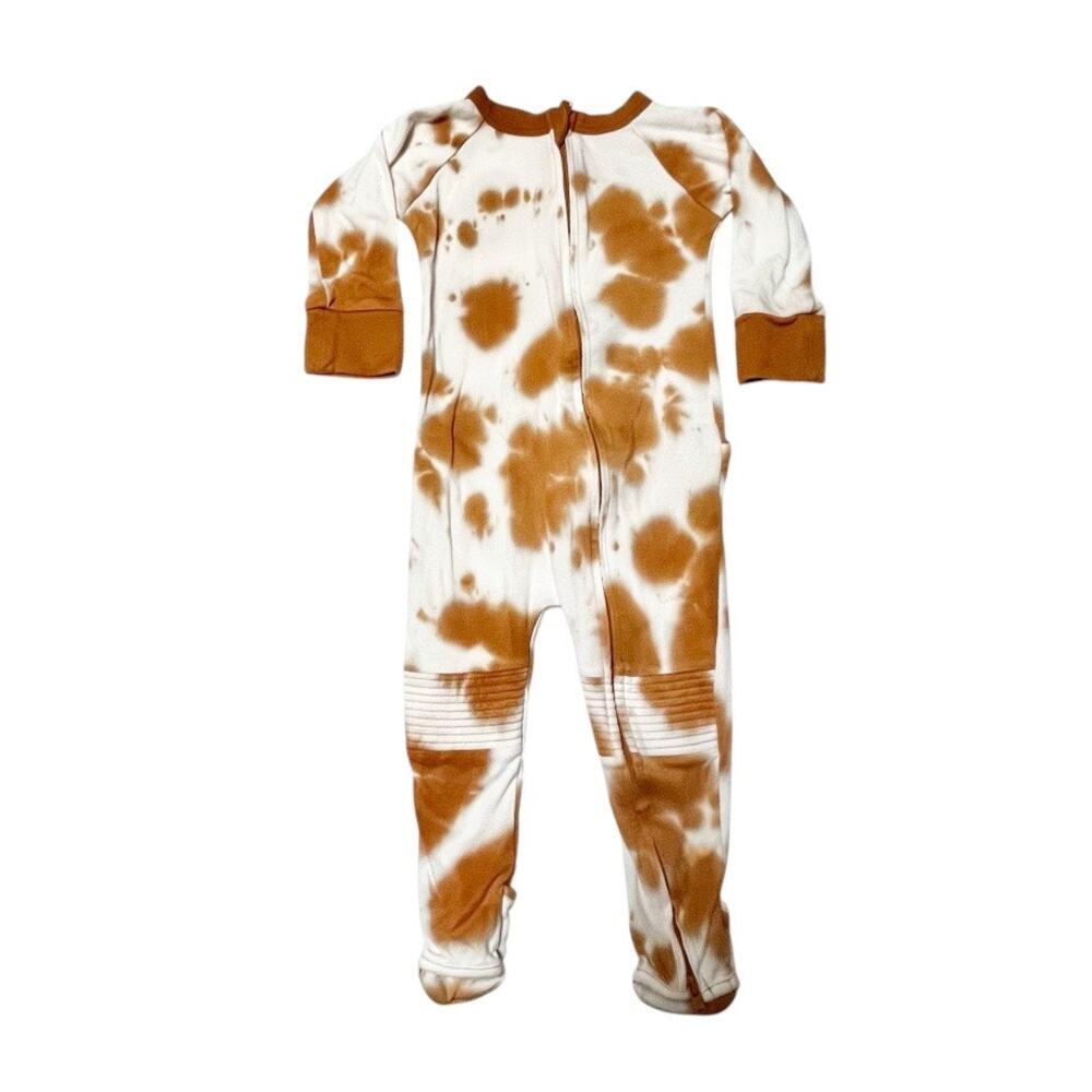 Goumi Red Rocks Tie Dye Organic Cotton Bamboo Sleeper PJ Alls Size 18-24m